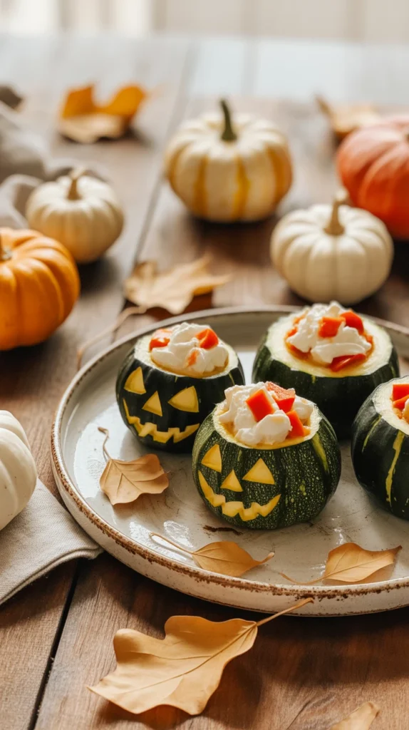 receta halloween calabacines rellenos