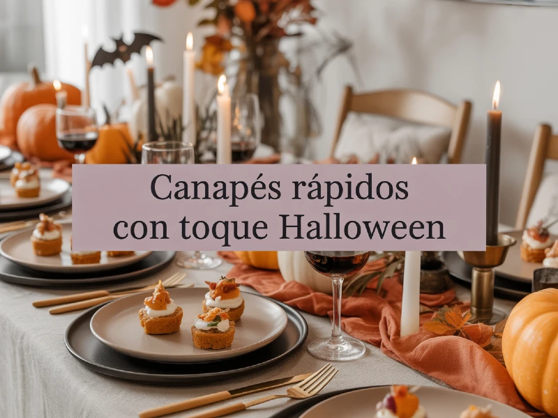 10 canapés de Halloween fáciles para sorprender en tu cena