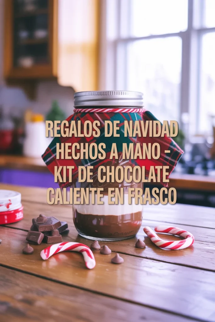 ideas regalos navidad diy kit chocolate en frasco