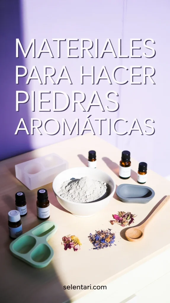 materiales para hacer piedras aromaticas