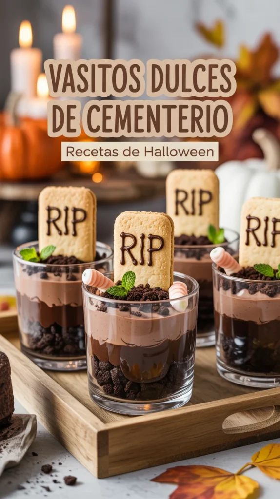 receta halloween en vaso