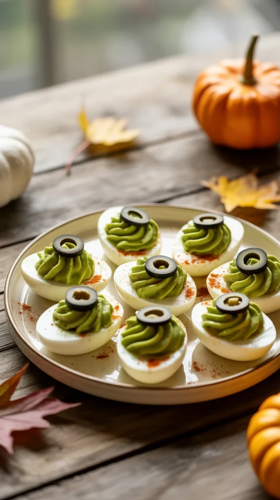 recetas halloween huevos rellenos